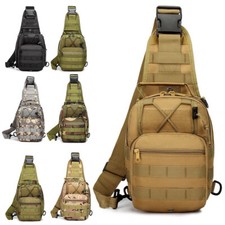 Mochila masculina tática peitoral Molle tiracolo estilingue mensageiro bolsa de ombro, usado comprar usado  Enviando para Brazil