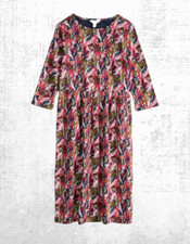 Vestido Midi Feminino Ex Seasalt Manga 3/4 Algodão Marinho em Grama Marítima Duna Multi comprar usado  Enviando para Brazil