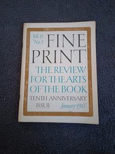 Fine print magazine for sale Fine print magazine for sale  Hartford