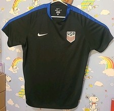 Camisa de futebol Nike Team USA autêntica tamanho XL preta Dri-Fit EUA patch comprar usado  Enviando para Brazil