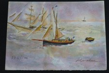 Petite lithographie signée d'occasion  France