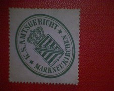 Siegelmarke amtsgericht markne gebraucht kaufen  Deutschland