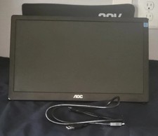 Monitor portátil alimentado por USB 3.0 AOC E1659FWU 15,6 polegadas ultra fino FHD 1366x768 comprar usado  Enviando para Brazil