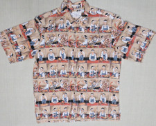 Antiga Camisa Havaiana Reyn Spooner Guy Buffet Tema Chefs Cozinha Asiática Cobra Grande comprar usado  Enviando para Brazil