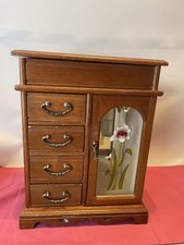 Wooden jewellery box for sale  KING'S LYNN