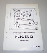 Instruções de operação Volvo Truck NL 10/NL 12 ar condicionado de 10/1991 comprar usado  Enviando para Brazil