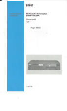 Braun service manual gebraucht kaufen  Salzgitter