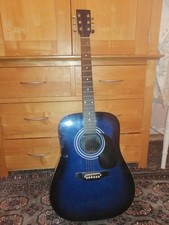 Blue acoustic guitar for sale  ANDOVER