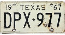 1967 texas license plates for sale  Fitchburg