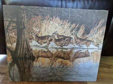 Vintage deer painting for sale  New London