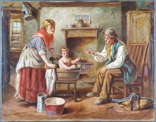 Ancien tableau bain d'occasion  Versailles