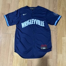 Camiseta Chicago Cubs Nike City Connect tamanho M masculina MLB Wrigleyville azul marinho em branco comprar usado  Enviando para Brazil