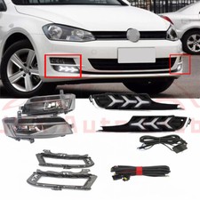 Par de LED para Volkswagen Golf 2015-17 p para-choque dianteiro DRL lâmpada de neblina pisca sinal, usado comprar usado  Enviando para Brazil