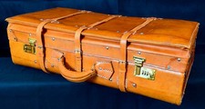 Handcrafted leather suitcase for sale  Maumelle
