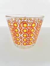 Balde de gelo vintage de vidro colônia amarelo laranja groovy retrô mod comprar usado  Enviando para Brazil