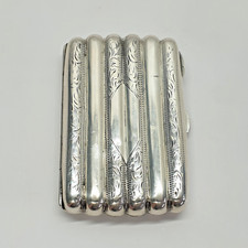 Estojo de cigarro antigo de prata esterlina por Smith & Bartlam Birmingham 1907 comprar usado  Enviando para Brazil