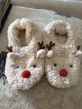 Primark reindeer slipper for sale  CHIPPENHAM