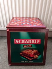 Scrabble deluxe wooden for sale  WELWYN GARDEN CITY