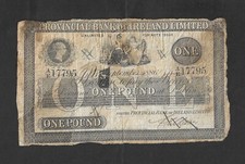 NOTA GENUÍNA BANCO PROVINCIAL DA IRLANDA £ 1 1886 comprar usado  Enviando para Brazil