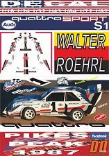 DECAL AUDI SPORT QUATTRO S1 W. ROHRL PIKES PEAK 1987 WINNER (05) comprar usado  Enviando para Brazil