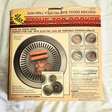 Usado, Grelha de fogão vintage Emson interna sem fumaça externa cozinha tampo para fogão panela  comprar usado  Enviando para Brazil