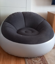 Inflatable chair grey for sale  LOANHEAD