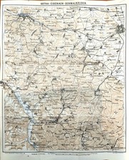 Umgebungskarte gotha eisenach gebraucht kaufen  Leipzig