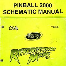 Bally Revenge From Mars Pinball 2000 máquina manual esquemas COMBO ORIGINAL comprar usado  Enviando para Brazil