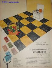 Publicite 1957 lino d'occasion  Cires-lès-Mello