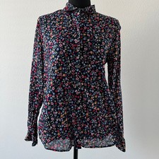 Camisa feminina Gap Factory Utility Boyfriend Fit pequena floral botão para cima colorida, usado comprar usado  Enviando para Brazil