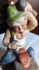Vintage ceramic shoemaker for sale  LEEDS