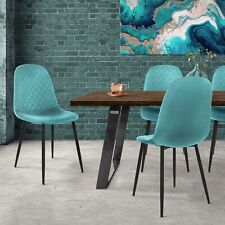 Set 4 sedie per sala da pranzo cucina soggiorno imbottite in velluto petrolio, używany na sprzedaż Set 4 sedie per sala da pranzo cucina soggiorno imbottite in velluto petrolio, używany na sprzedaż  Wysyłka do Poland