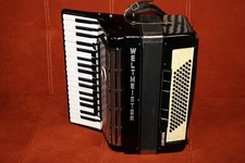 Baixo Accordion Weltmeister Consona 96 preto + estojo. Raro estado perfeito comprar usado  Enviando para Brazil