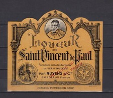 Ancienne étiquette liqueur d'occasion  France
