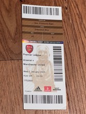 Ticket 2019 arsenal for sale  DUNMOW