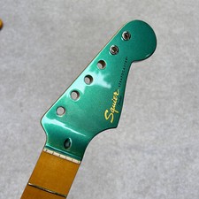 Braço de guitarra Squier verde Stratocaster 21 trastes uma peça madeira de bordo usado, usado comprar usado  Enviando para Brazil