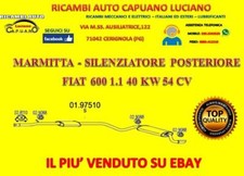Marmitta fiat 600 usato  Cerignola