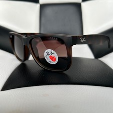Óculos de sol Ray Ban Justin clássico fosco Havana/marrom gradiente polarizado 54 mm comprar usado  Enviando para Brazil