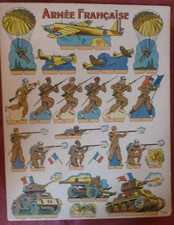 Planche découpage. soldats d'occasion  La Couarde-sur-Mer