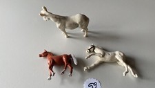 Pferdefiguren teils bemalt gebraucht kaufen  Strehla