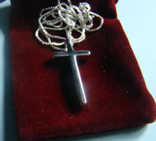 Silver cross necklace for sale  HARTLEPOOL