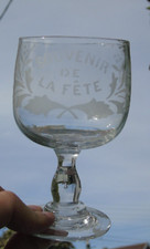 Verre verre gravé d'occasion  Aureilhan