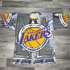 Camisa masculina vintage Magic Johnson NBA Los Angeles Lakers AOP M Kobe Bryant anos 90 comprar usado  Enviando para Brazil