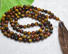 Colar multicolorido olho de tigre tibetano budista 108 contas de oração mala meditação comprar usado  Enviando para Brazil
