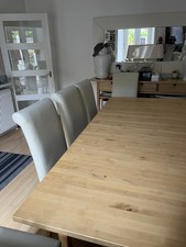 Beech extendable dining for sale  GLASGOW
