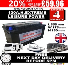 12v 130ah 130 for sale  LUTON