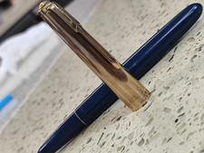 Usado, Caneta-tinteiro vintage Golden Star ouro 12K nova na caixa China Parker 51 design tampa traseira comprar usado Usado, Caneta-tinteiro vintage Golden Star ouro 12K nova na caixa China Parker 51 design tampa traseira comprar usado  Enviando para Brazil