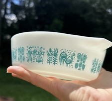 Caçarola vintage PYREX 471 turquesa AMISH BUTTERPRINT prato 1 pinta MCM sem tampa comprar usado  Enviando para Brazil