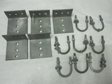 5 QTY Aço Galvanizado Suporte L 2-3/8 OD Torre Suporte Braço Rígido Vert to Horiz, usado comprar usado  Enviando para Brazil