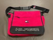 Bolsa de ombro vintage Tommy Hilfiger bordada carteiro vermelha RARA comprar usado  Enviando para Brazil